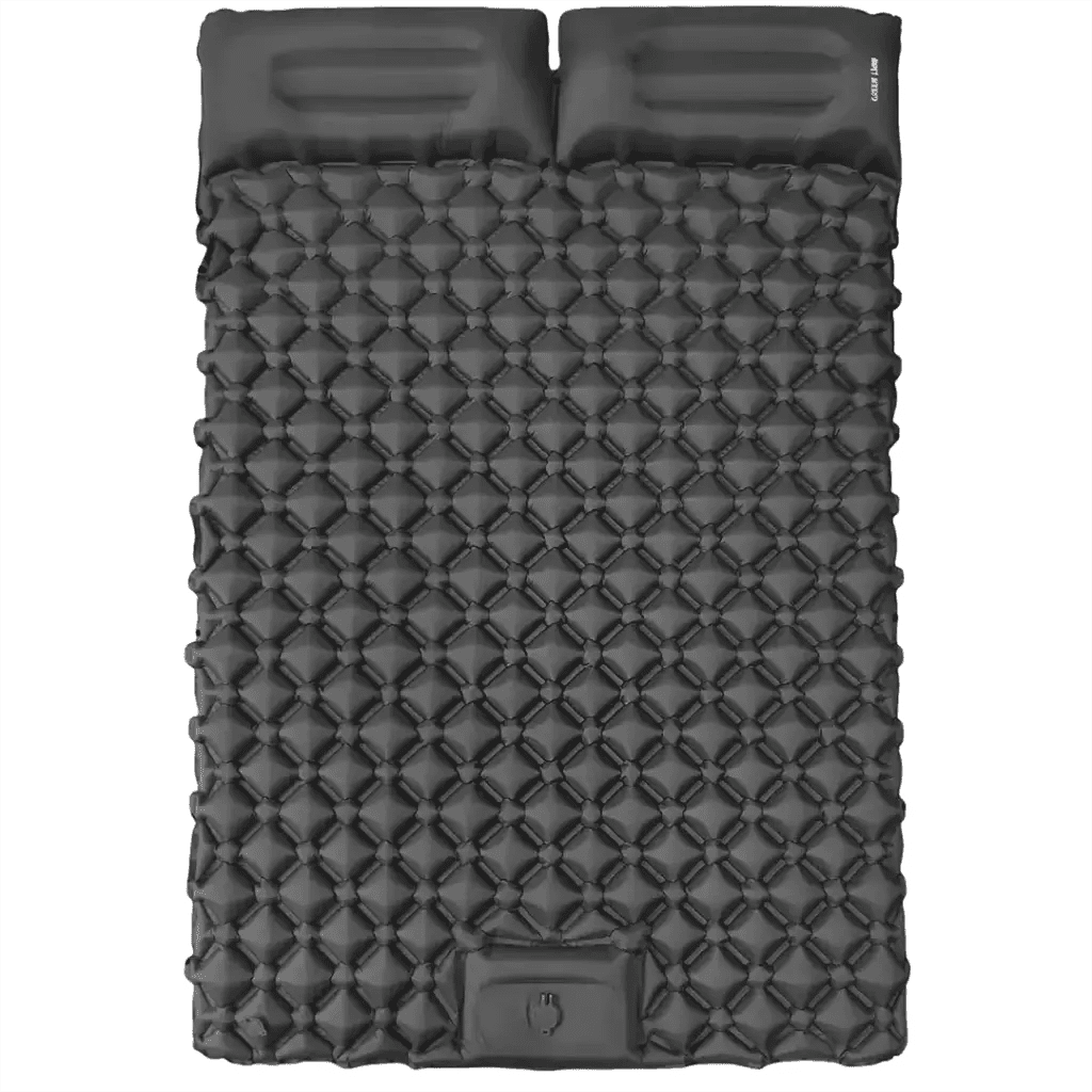Double Air Bed Inflatable Mattress Portable 2 - Person Green Lion - Gray - Saif Al Najmi KwMattressGreen LionSaif Al Najmi KwDouble Air Bed Inflatable Mattress Portable 2 - Person Green Lion - Gray