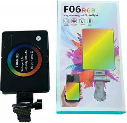 Roza F06 RGB Selfie Light – 40 LED MagSafe Ring Light for Mobile