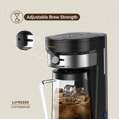 LePresso Cold Brew Machine Ice Coffee & Tea — Black