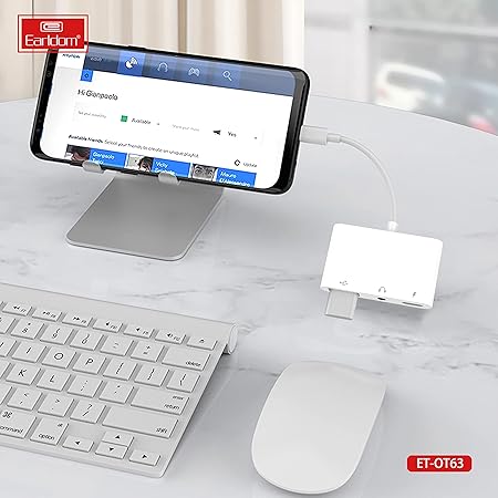 Earldom 3 - in - 1 Audio Adapter TYPE C - Saif Al Najmi KwOTG/ConnectorsEarldomSaif Al Najmi KwOT63Earldom 3 - in - 1 Audio Adapter TYPE C - Saif Al Najmi Kw