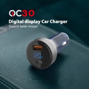 Earldom® CC10 Digital Display Car Charger 63W - Saif Al Najmi KwCar ChargersEarldomSaif Al Najmi KwES-CC10Earldom® CC10 Digital Display Car Charger 63W - Saif Al Najmi Kw