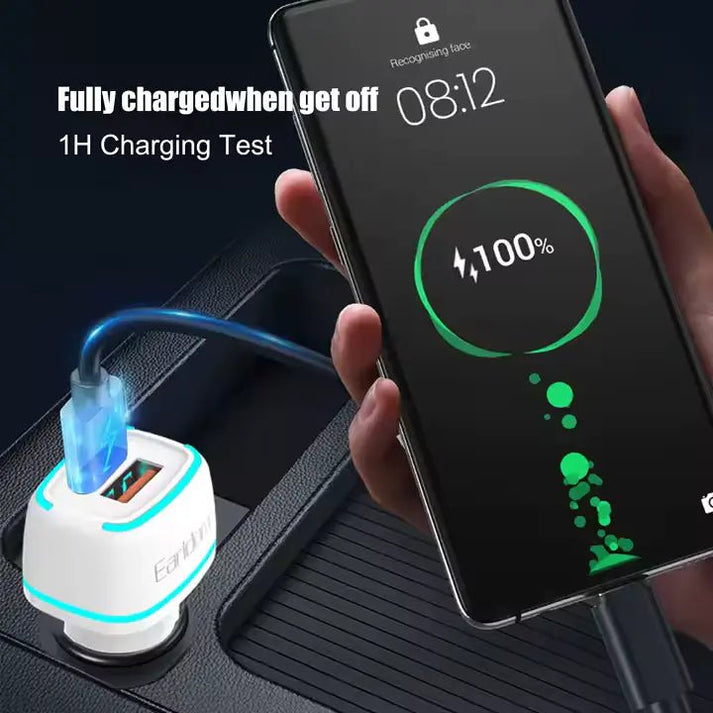 Earldom ES - CC11 Car Charger With PD type c to type C Cable - Saif Al Najmi KwCar ChargersEarldomSaif Al Najmi KwES-CC11Earldom ES - CC11 Car Charger With PD type c to type C Cable - Saif Al Najmi Kw