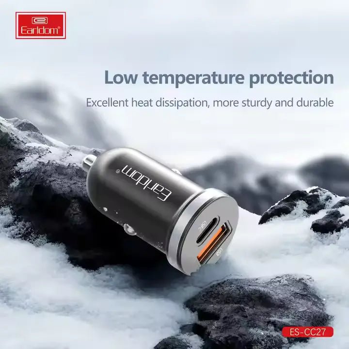Earldom ES - CC27 PD30W USB C Car Charger - Saif Al Najmi KwCar ChargersEarldomSaif Al Najmi KwES-CC27Earldom ES - CC27 PD30W USB C Car Charger - Saif Al Najmi Kw