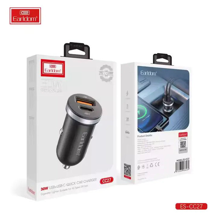 Earldom ES - CC27 PD30W USB C Car Charger - Saif Al Najmi KwCar ChargersEarldomSaif Al Najmi KwES-CC27Earldom ES - CC27 PD30W USB C Car Charger - Saif Al Najmi Kw