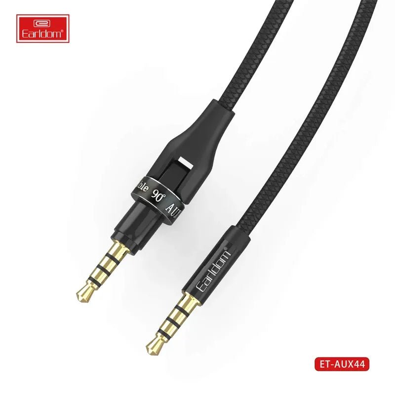 Earldom ET - AUX44 90° Bendable 3.5mm AUX Cable – 1.2M - Saif Al Najmi KwAUX CablesEarldomSaif Al Najmi KwEarldom ET - AUX44 90° Bendable 3.5mm AUX Cable – 1.2M