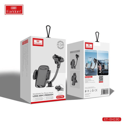 Earldom ET - EH190 Windshield Car Phone Mount – Long Arm Freedom Holder - Saif Al Najmi KwPhone HolderEarldomSaif Al Najmi KwEarldom ET - EH190 Windshield Car Phone Mount – Long Arm Freedom Holder