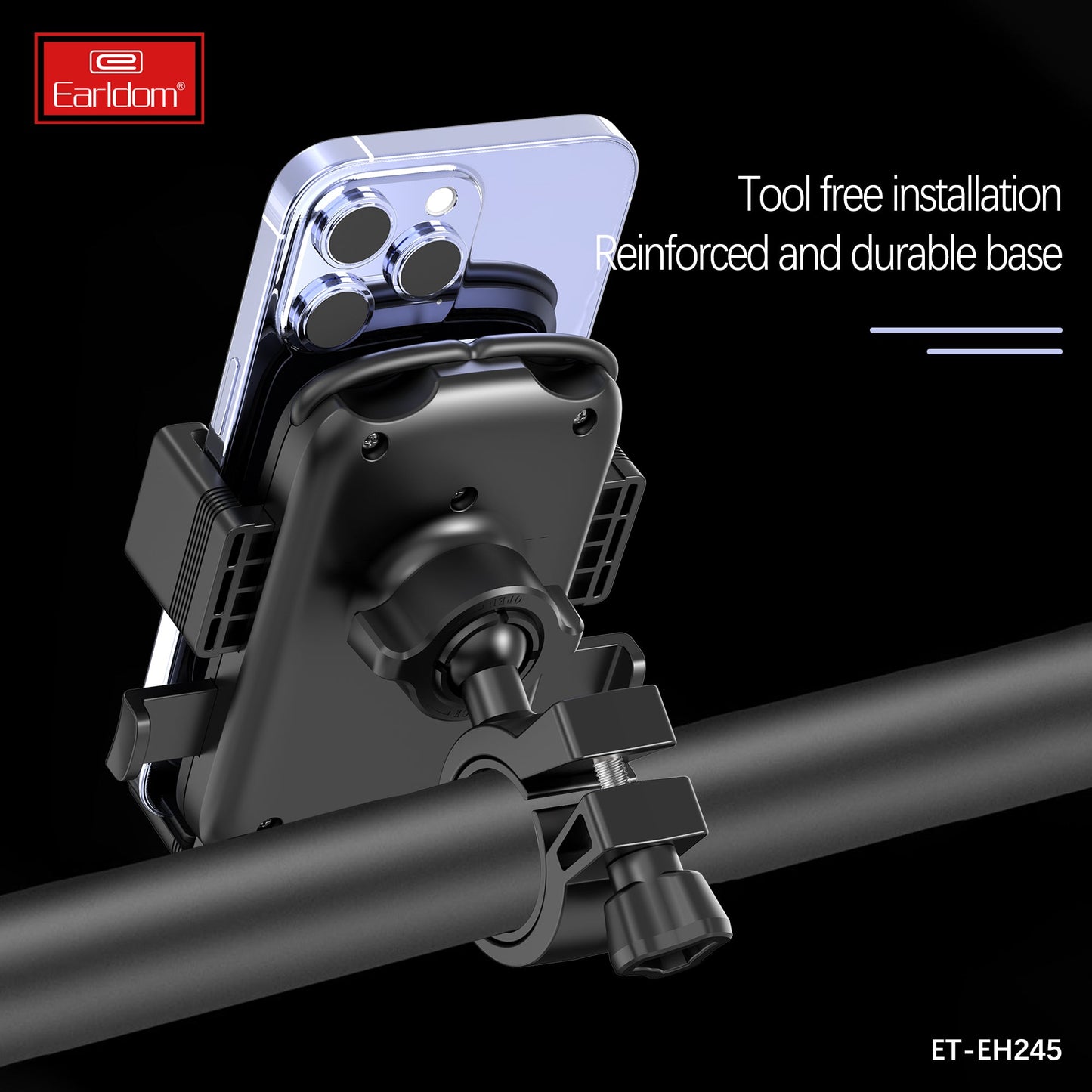 Earldom ET - EH245 Motorcycle & Bicycle Phone Holder – Handlebar Mount - Saif Al Najmi KwPhone HolderEarldomSaif Al Najmi KwEarldom ET - EH245 Motorcycle & Bicycle Phone Holder – Handlebar Mount