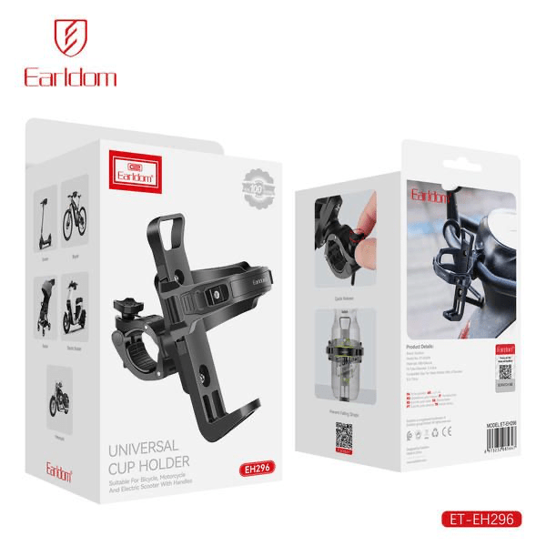 Earldom ET - EH296 Universal Cup Holder for Bicycle, Motorcycle & Scooter - Saif Al Najmi KwCup HolderEarldomSaif Al Najmi KwEarldom ET - EH296 Universal Cup Holder for Bicycle, Motorcycle & Scooter