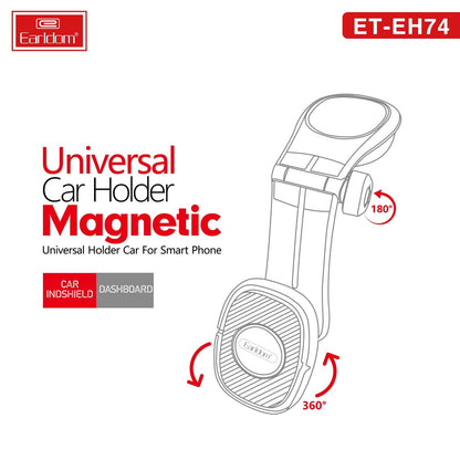 Earldom ET - EH74 Universal Magnetic Car Phone Holder – Dashboard & Air Vent Mount - Saif Al Najmi KwPhone HolderEarldomSaif Al Najmi KwEarldom ET - EH74 Universal Magnetic Car Phone Holder – Dashboard & Air Vent Mount