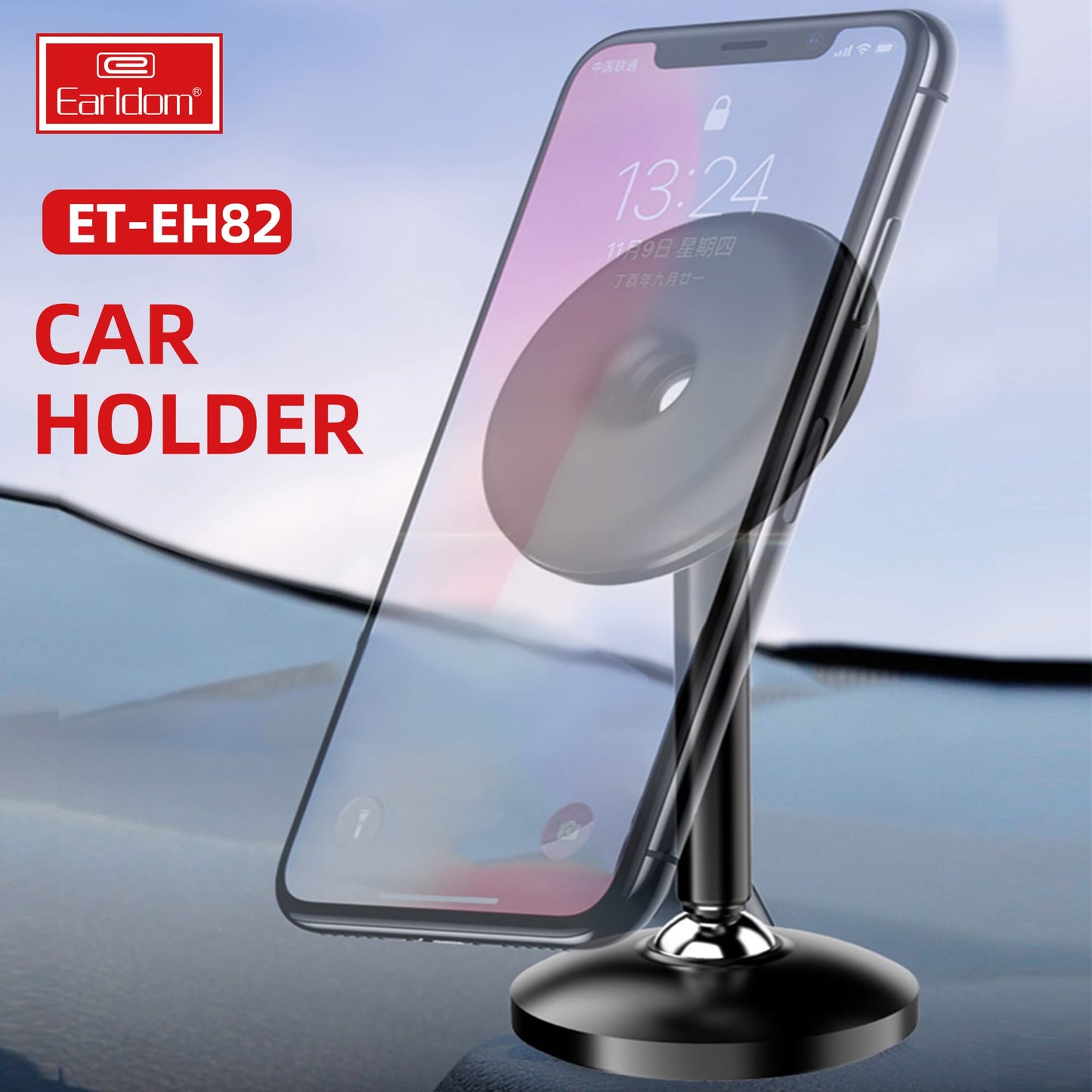 Earldom ET - EH82 Magnetic Car & Desktop Phone Holder – 360° Rotation - Saif Al Najmi KwDesktop HoldersEarldomSaif Al Najmi KwEarldom ET - EH82 Magnetic Car & Desktop Phone Holder – 360° Rotation