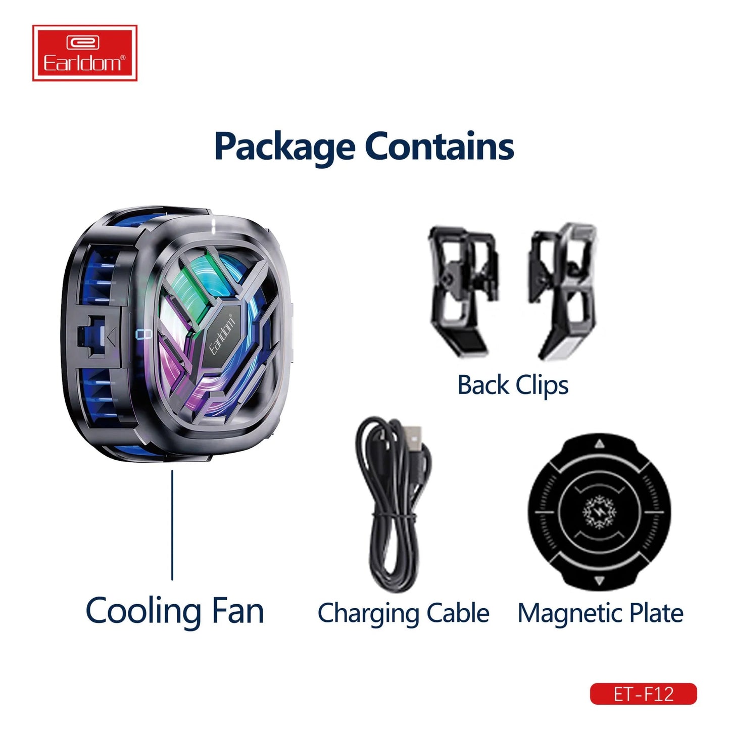 Earldom ET - F12 Phone Cooling Fan - Saif Al Najmi KwCooling FansEarldomSaif Al Najmi KwEarldom ET - F12 Phone Cooling Fan