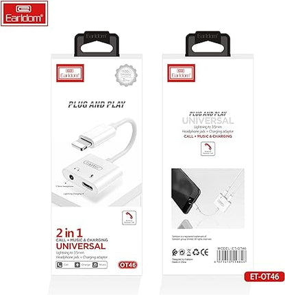 Earldom ET - OT46 2 * 1 Lightning Adapter - White - Saif Al Najmi KwOTG / ConnectorsEarldomSaif Al Najmi KwOT46129731Earldom ET - OT46 2 * 1 Lightning Adapter - White - Saif Al Najmi Kw