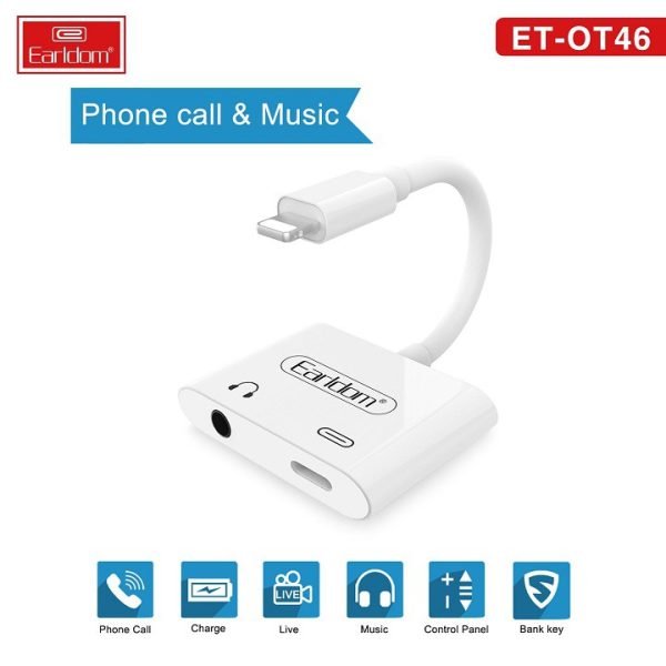 Earldom ET - OT46 2 * 1 Lightning Adapter - White - Saif Al Najmi KwOTG / ConnectorsEarldomSaif Al Najmi KwOT46129731Earldom ET - OT46 2 * 1 Lightning Adapter - White - Saif Al Najmi Kw