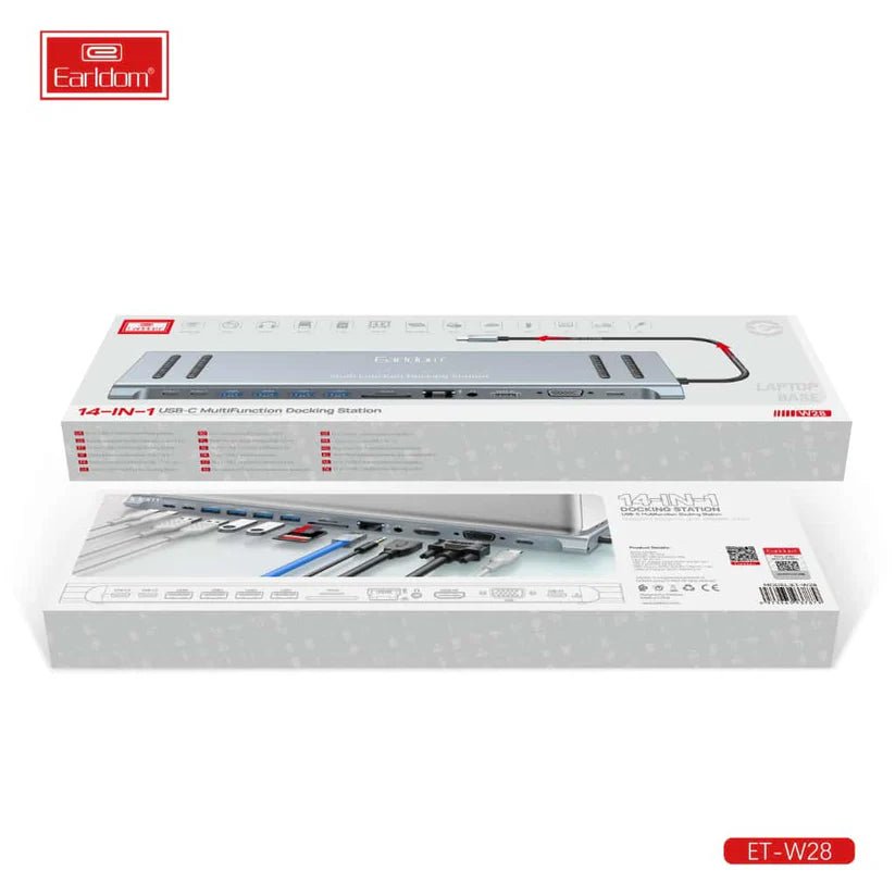 Earldom ET - W28 14 - in - 1 USB - C Hub - Saif Al Najmi KwUSB HubEarldomSaif Al Najmi KwEarldom ET - W28 14 - in - 1 USB - C Hub