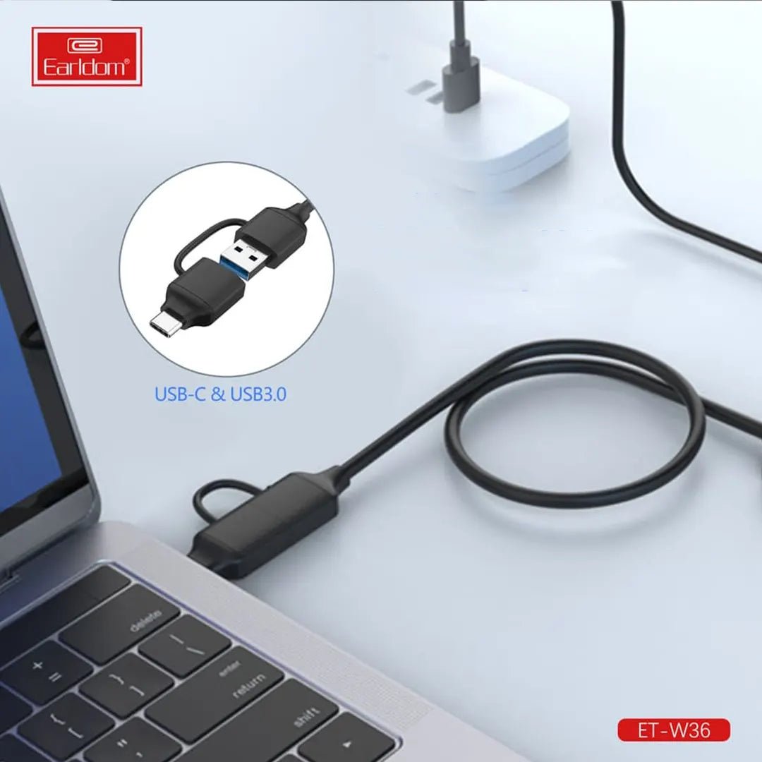 Earldom ET - W36 2 - in - 1 USB - C/USB to SATA Adapter for HDD/SSD - Saif Al Najmi KwOTG / ConnectorsEarldomSaif Al Najmi KwEarldom ET - W36 2 - in - 1 USB - C/USB to SATA Adapter for HDD/SSD - Saif Al Najmi Kw