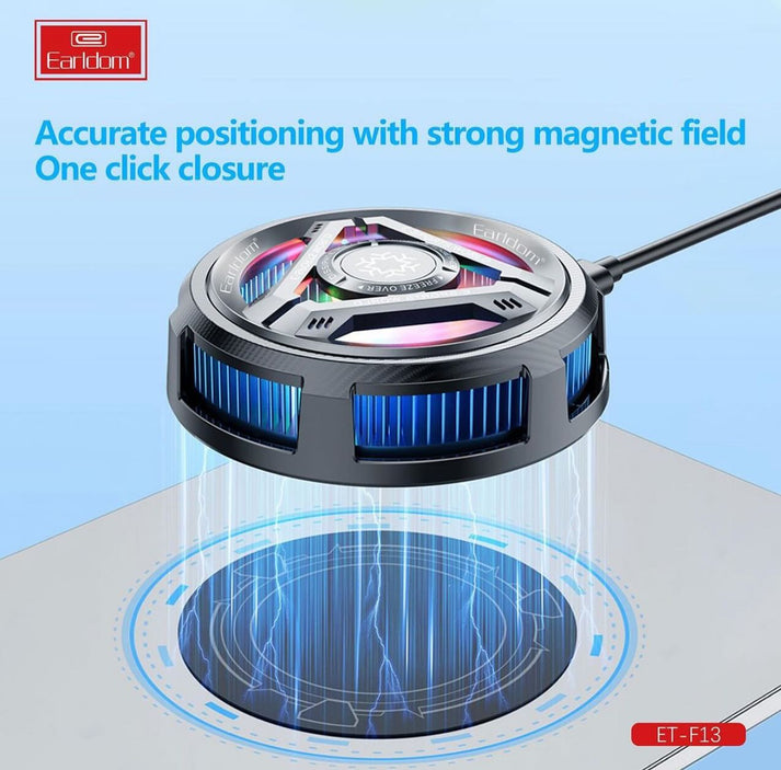 Earldom F13 RGB Radiator Tablet Cooler Fan – Black - Saif Al Najmi KwCooling FansEarldomSaif Al Najmi KwEarldom F13 RGB Radiator Tablet Cooler Fan – Black - Saif Al Najmi Kw