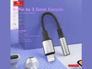 Earldom Lightning to 3.5mm Adapter (Black) - ot76 - Saif Al Najmi KwOTG/ConnectorsEarldomSaif Al Najmi KwOT76Earldom Lightning to 3.5mm Adapter (Black) - ot76 - Saif Al Najmi Kw