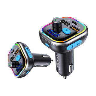 Earldom® M61 PD QC 18W 3.0A LED FM Transmitter Bluetooth Charger - Saif Al Najmi KwCar ChargersEarldomSaif Al Najmi KwET-M61Earldom® M61 PD QC 18W 3.0A LED FM Transmitter Bluetooth Charger - Saif Al Najmi Kw