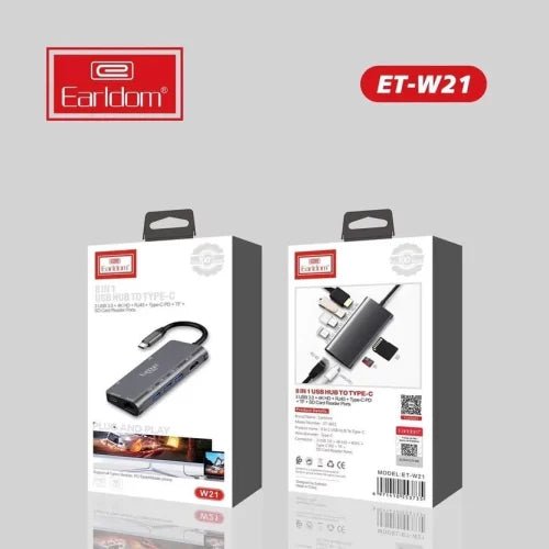 Earldom Multifunctional Hub W21 - Saif Al Najmi KwUSB HubEarldomSaif Al Najmi KwW21129782Earldom Multifunctional Hub W21 - Saif Al Najmi Kw