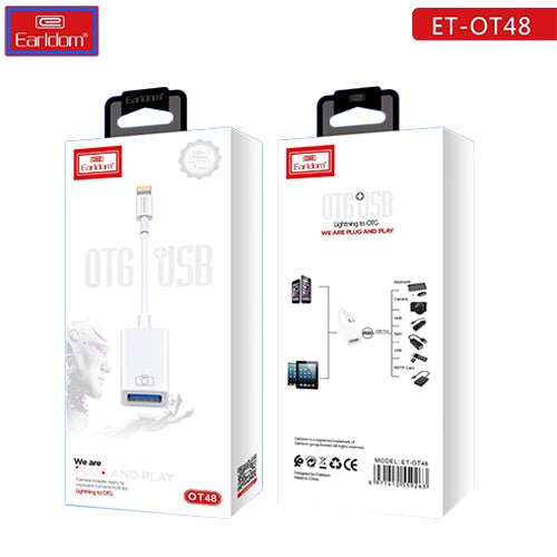 Earldom OT48 Lightning to OTG Adapter - Fast Data Transfer & Charging Cable for iPhone - Saif Al Najmi KwOTG / ConnectorsEarldomSaif Al Najmi KwOT48129518Earldom OT48 Lightning to OTG Adapter - Fast Data Transfer & Charging Cable for iPhone - Saif Al Najmi Kw