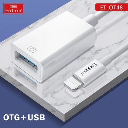 Earldom OT48 Lightning to OTG Adapter - Fast Data Transfer & Charging Cable for iPhone - Saif Al Najmi KwOTG / ConnectorsEarldomSaif Al Najmi KwOT48129518Earldom OT48 Lightning to OTG Adapter - Fast Data Transfer & Charging Cable for iPhone - Saif Al Najmi Kw