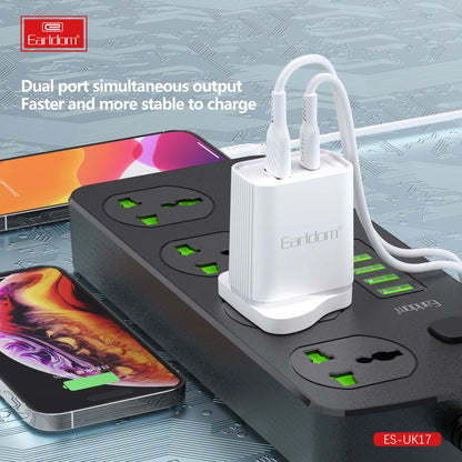 Earldom UK17 20W PD + 18W QC3.0 USB Wall Charger (UK Plug) - Saif Al Najmi KwChargersEarldomSaif Al Najmi KwEarldom UK17 20W PD + 18W QC3.0 USB Wall Charger (UK Plug) - Saif Al Najmi Kw