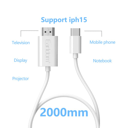 Earldom USB-C to HDMI Cable – 4K@60Hz, 2M, ET-W32