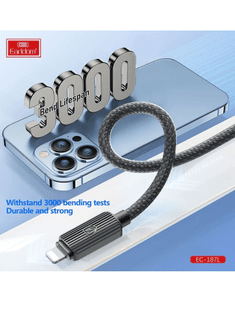 Earldom USB Data Cable EC - 187L - 2.4A Fast Charging & Sync (USB to Lightning) - Saif Al Najmi KwData CablesEarldomSaif Al Najmi KwEarldom USB Data Cable EC - 187L - 2.4A Fast Charging & Sync (USB to Lightning) - Saif Al Najmi Kw