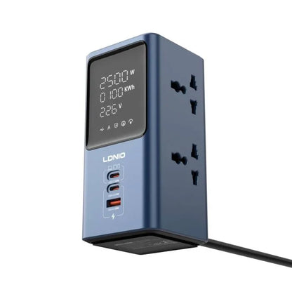 LDNIO 45W Power Strip — 4 Universal Outlets + 3 USB Ports