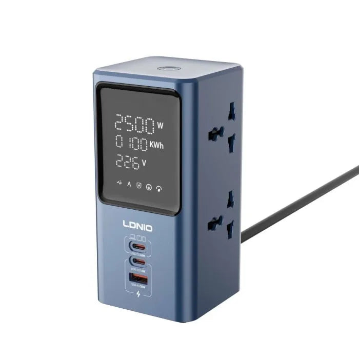 LDNIO 45W Power Strip — 4 Universal Outlets + 3 USB Ports