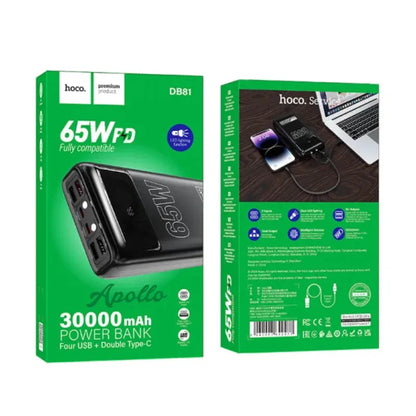 Hoco DB81 30000mAh Power Bank – 65W PD Fast Charging
