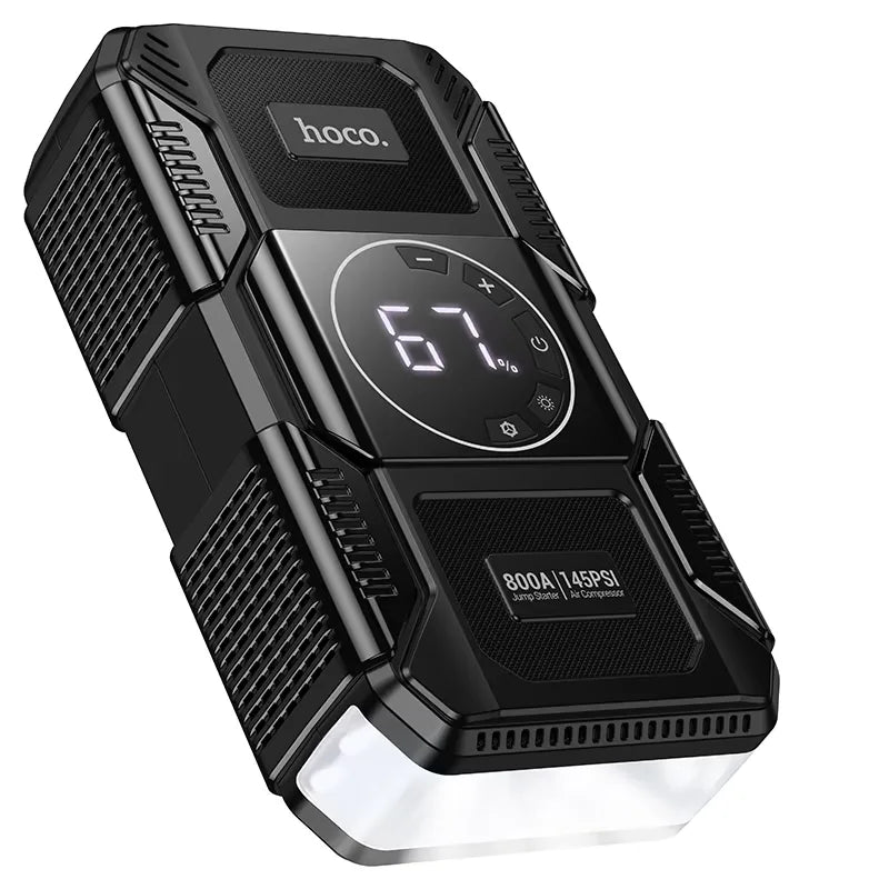 QS6 Clever 8000mAh Jump Starter Power Bank with Air Pump