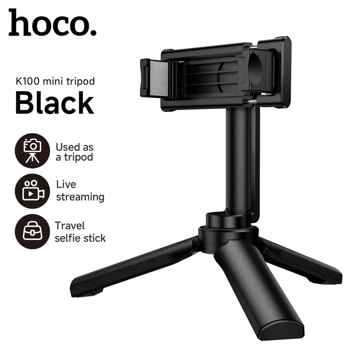 Hoco K100 3-in-1 Mini Tripod — Smartphone & Action Camera