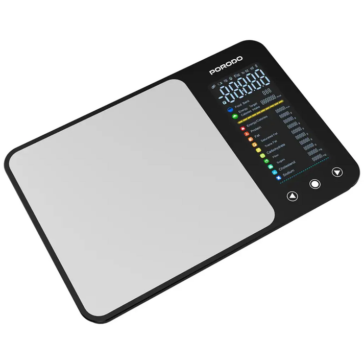 Porodo Kalio Smart Food Kitchen Scale – Nutritional Calculator & Measuring Tape