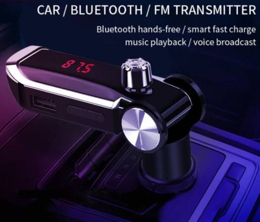 Earldom ET-M39 Bluetooth Lighter Charger Wireless FM Transmitter & Dual USB Fast Charger Car Kit - Saif Al Najmi Kw