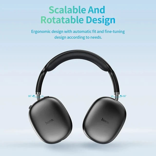 Hoco W35 Air Triumph BT headset - black - Saif Al Najmi Kw