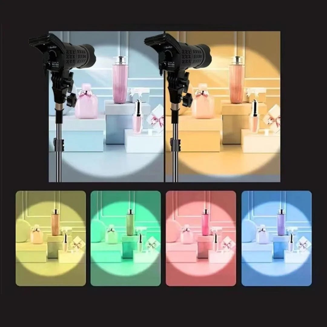 FSD - 168 RGB Lighting Spotlight – Adjustable Head, Remote Control, Multi - Color Studio Light - Saif Al Najmi KwLED LightSaif Al Najmi KwSaif Al Najmi KwFSD - 168 RGB Lighting Spotlight – Adjustable Head, Remote Control, Multi - Color Studio Light