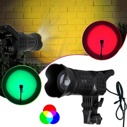 FSD - 168 RGB Lighting Spotlight – Adjustable Head, Remote Control, Multi - Color Studio Light - Saif Al Najmi KwLED LightSaif Al Najmi KwSaif Al Najmi KwFSD - 168 RGB Lighting Spotlight – Adjustable Head, Remote Control, Multi - Color Studio Light