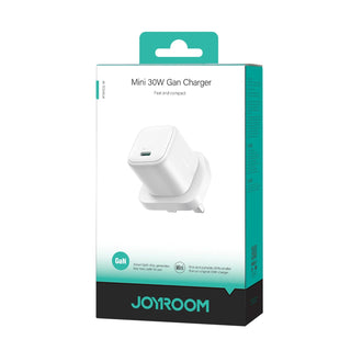 GaN Mini 30W Fast Charger – UK Plug, White (TCG15) - Saif Al Najmi KwChargersJOYROOMSaif Al Najmi KwGaN Mini 30W Fast Charger – UK Plug, White (TCG15)