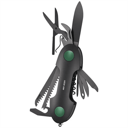 Green Lion 14 In 1 Multi Tool Keychain Knife SS420 Black - Saif Al Najmi KwTOOLKITGreen LionSaif Al Najmi KwGreen Lion 14 In 1 Multi Tool Keychain Knife SS420 Black