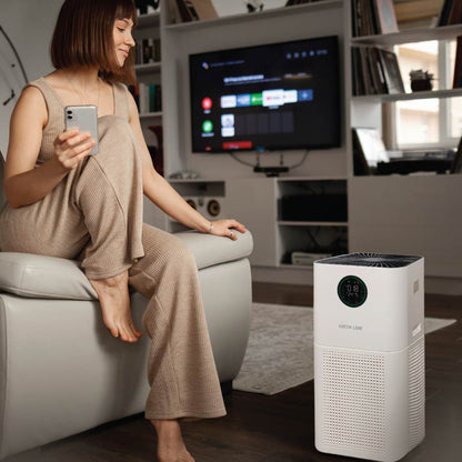 Green Lion 48W Intelligent Air Purifier - White - Saif Al Najmi KwAir PurifierGreen LionSaif Al Najmi KwGreen Lion 48W Intelligent Air Purifier - White