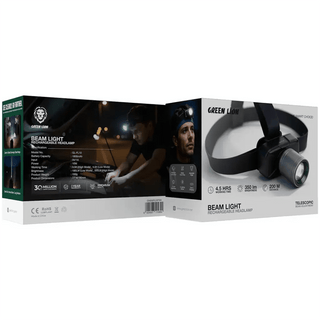 Green Lion Beam Light Rechargeable Headlamp 350LM - Saif Al Najmi KwTOOLKITGreen LionSaif Al Najmi KwGreen Lion Beam Light Rechargeable Headlamp 350LM