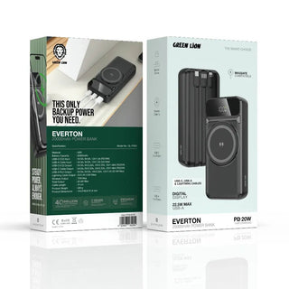 Green Lion Everton 20000mAh Power Bank PD 20W - Black - Saif Al Najmi KwPower BanksGreen LionSaif Al Najmi KwGreen Lion Everton 20000mAh Power Bank PD 20W - Black