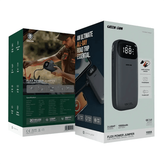 Green Lion Flex Power Jumper Power Bank 10000mAh Car Starter - Saif Al Najmi KwCar Jump StarterGreen LionSaif Al Najmi KwGreen Lion Flex Power Jumper Power Bank 10000mAh Car Starter