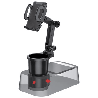Green Lion FlexGrip 2 - In - 1 Car Cup Holder Phone Mount Black - Saif Al Najmi KwCup HolderGreen LionSaif Al Najmi KwGreen Lion FlexGrip 2 - In - 1 Car Cup Holder Phone Mount Black