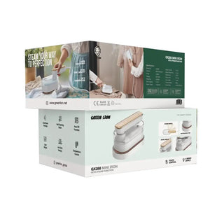 Green Lion GX288 Mini Steam Iron 1000W Travel Iron White - Saif Al Najmi KwironGreen LionSaif Al Najmi KwGreen Lion GX288 Mini Steam Iron 1000W Travel Iron White