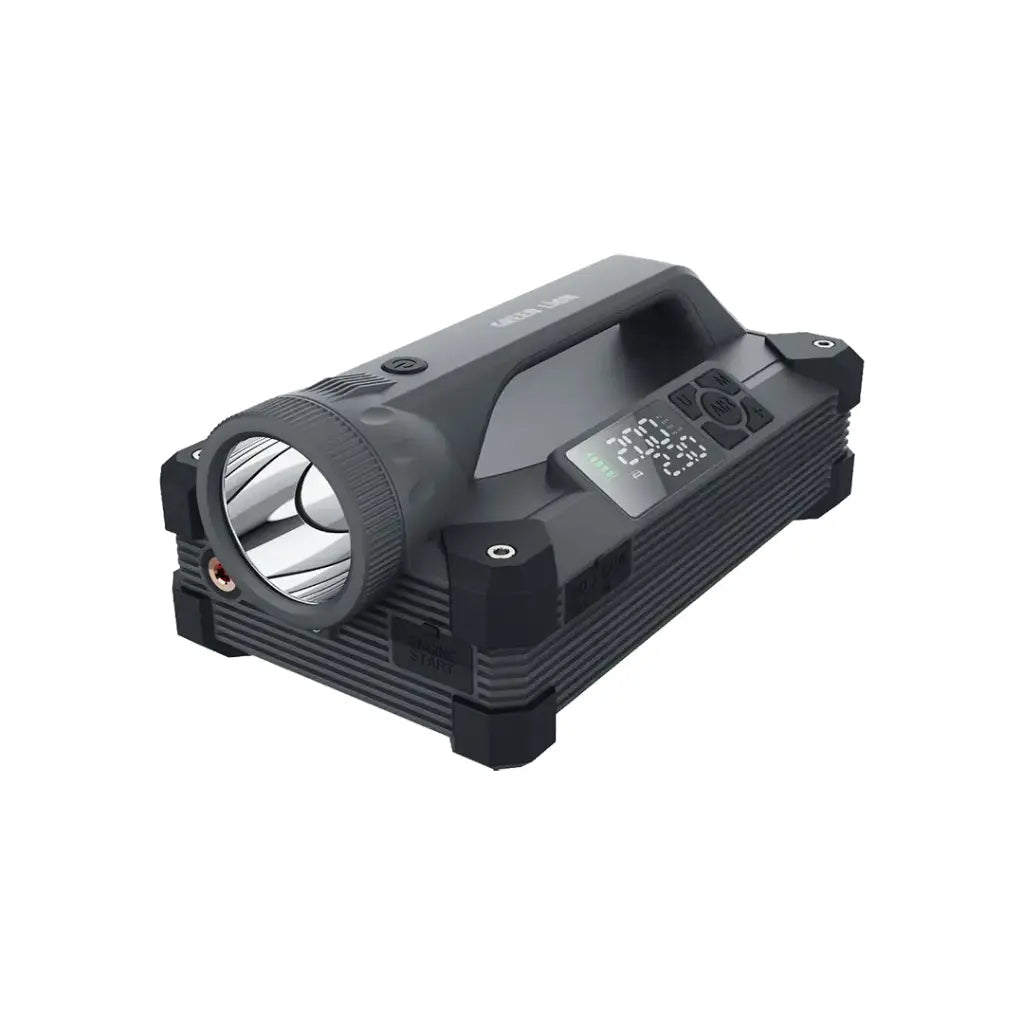 Green Lion JX66 Jump Starter Tyre Inflator Power Bank Gray - Saif Al Najmi KwCar Jump StarterGreen LionSaif Al Najmi KwGreen Lion JX66 Jump Starter Tyre Inflator Power Bank Gray