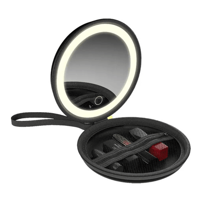 Green Lion Mini Makeup Pouch with LED Mirror Travel Case - Saif Al Najmi KwWomens GroomingGreen LionSaif Al Najmi KwGreen Lion Mini Makeup Pouch with LED Mirror Travel Case