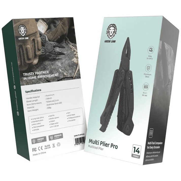 Green Lion Multi - Plier Pro 9 - In - 1 Stainless Steel Multitool - Saif Al Najmi KwTOOLKITGreen LionSaif Al Najmi KwGreen Lion Multi - Plier Pro 9 - In - 1 Stainless Steel Multitool