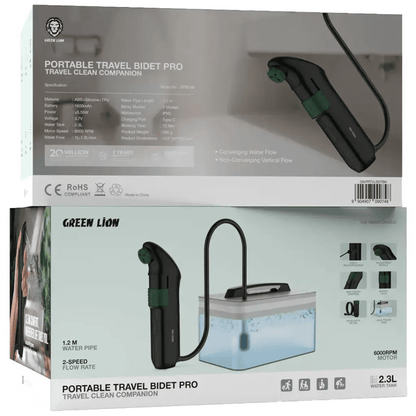 Green Lion Portable Travel Bidet Pro with Water Tank - Saif Al Najmi KwgadgetsGreen LionSaif Al Najmi KwGreen Lion Portable Travel Bidet Pro with Water Tank